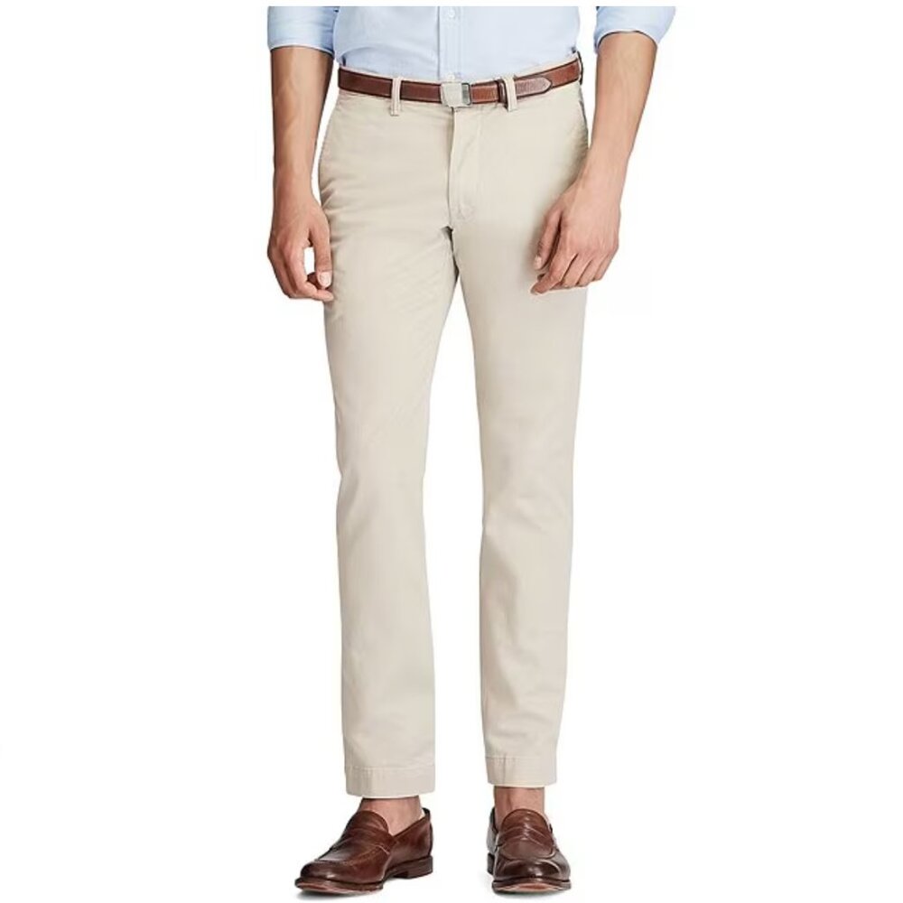 Polo Ralph Lauren Slim-Fit Stretch Chino Pants NWOT - khaki tan